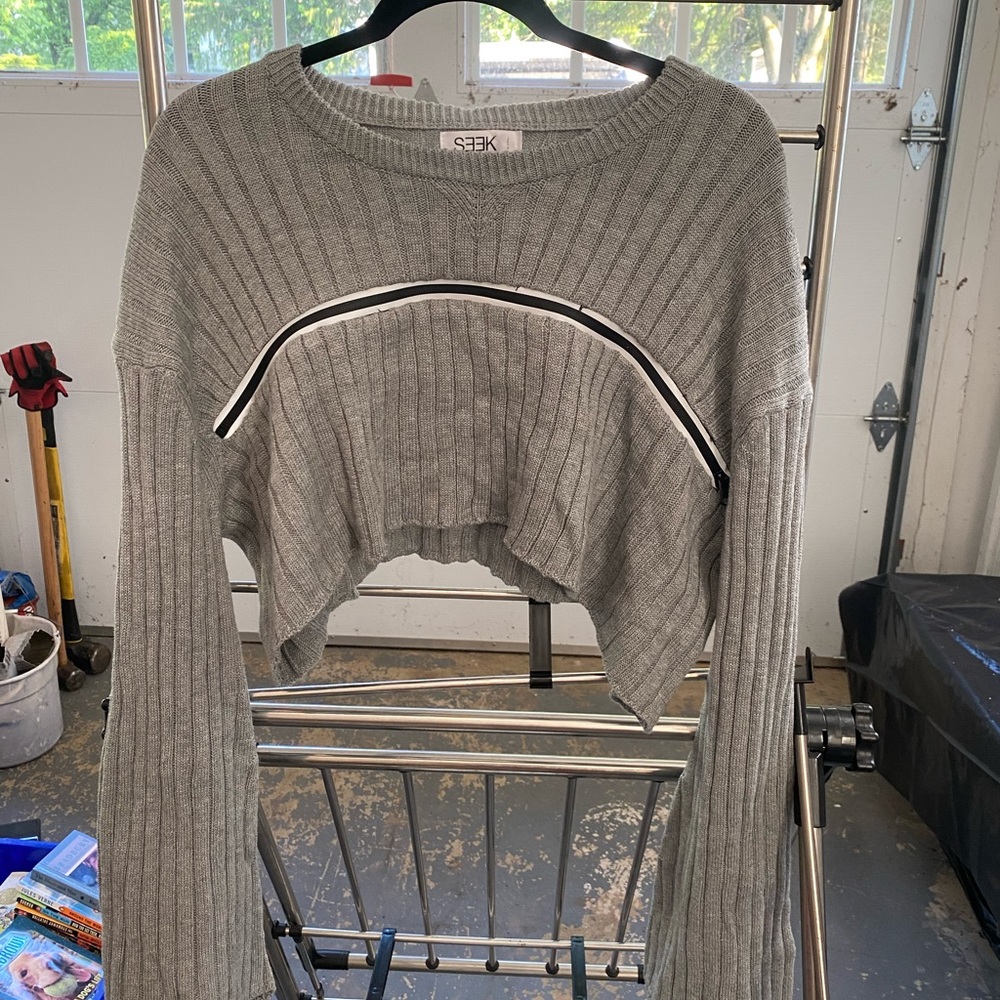 Seek the Label Cropped Sweater